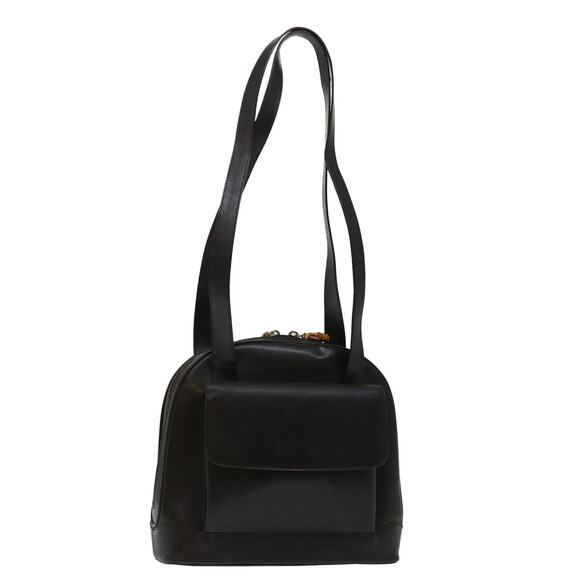 GUCCI Shoulder Bag Patent Leather Brown 001 3444 001 3444 - Picture 1 of 13